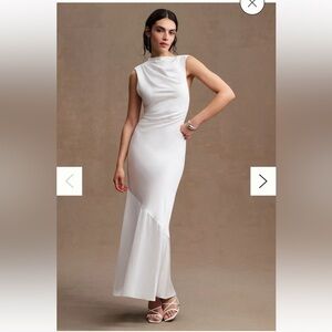 Significant Other Lana Cowl-Neck Satin Gown